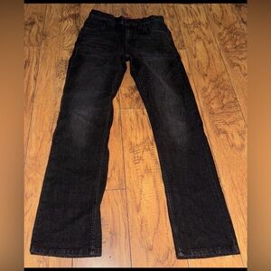 Levis 514 Jeans Youth 27x29 Black Performance Straight Slim Fit Denim Pants